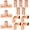 12, variant on 12 Packs 1/2" Copper Fittings Kit,5 PCS Propress Coupling Fittings,4 PCS Press 90 Degree Elbow with 3 PCS Propress Tee use for Connect Copper Pipe