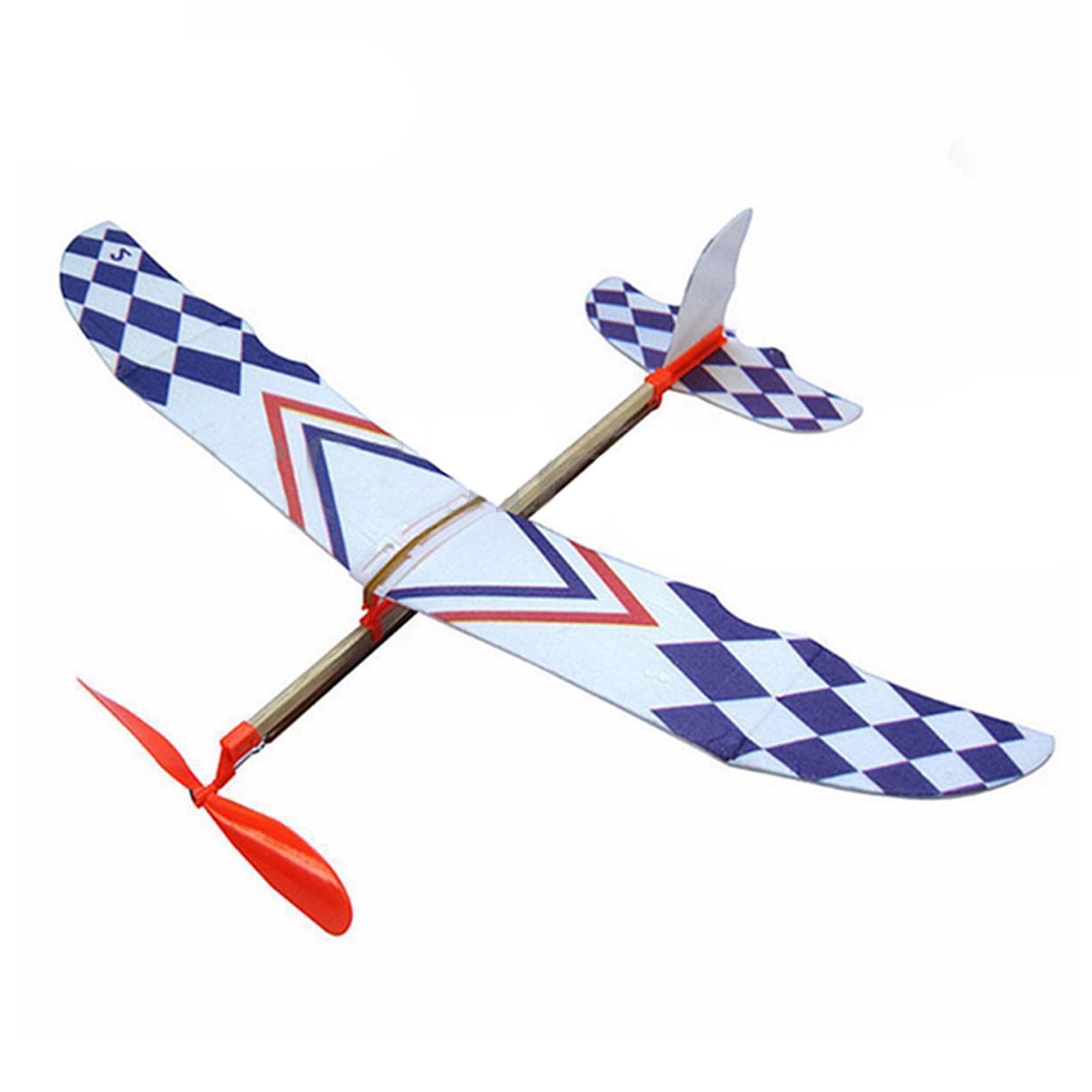 2x Windup Spinning Planes Aeroplane Model Mechanical Clockwork Toys Room Decor 