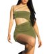 thumbnail image 4 of Txlixc Vestido ajustado con cordón de cintura alta y hueco corto con tirantes sexy para mujer Txlixc  Sexy, 4 of 8