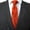 Orange, variant on Men's Slim Knit Tie Solid Color Necktie Casual Business Work Uniform Wedding Party Formal Wear Versatile Accessories