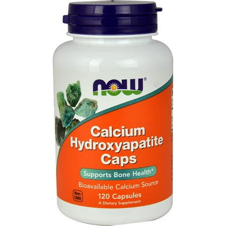 NOW Foods Calcium Hydroxyapatite Bone Health Support, 120 (Best Calcium Foods For Osteoporosis)