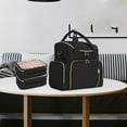 thumbnail image 1 of Organizador grande de esmalte de uñas Estuche de transporte de esmalte de uñas Negro multifuncional con 2 cajas extraíbles Organizador de bolso grande Salvador Dali Organizador de esmalte de uñas, 1 of 10