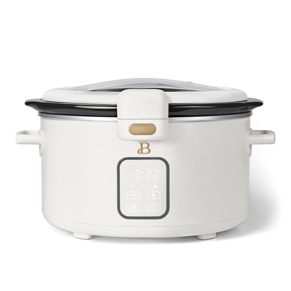 Beautiful by Drew Barrymore 4 Qt Digital Slow Cooker with Hinged Locking Lid