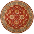thumbnail image 2 of SAFAVIEH Heritage Chauncey Traditional Wool Area Rug, Red/Blue, 8' x 8' Round, 2 of 6