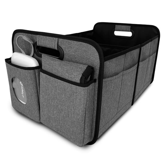 Safety 1st Child Trunk Organizer and Fold-Out Baby Diaper Changing Station Caddy with Compartments