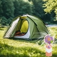 thumbnail image 5 of Diceymbol Mini Portable Fan, Powerful Handheld Fan, Conveniently 3 Speed Personal Small Desk Fan with Base, Lightweight Makeup USB Rechargeable Fan for Stylish Girl Travel Indoor Outdoor, 5 of 7