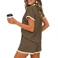 thumbnail image 5 of Plcasen Womens Lounge Sets Two Piece Sets Summer Polo Shirts and Drawstring Shorts Matching Clothing Vacation Outfits, 5 of 5