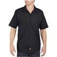 thumbnail image 2 of Dickies Mens Industrial Short Sleeve Work Shirt, M, Black, 2 of 4