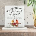 thumbnail image 7 of LifeSong Milestones "Grandpa & Grandma" Cardinal with Poinsettia Acrylic Tea Light Holder Christmas Centerpiece for Table, 7 of 7