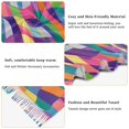 thumbnail image 5 of FORMRS Womens Scarf Winter Soft Long Big Warm Shawls Wrap Tassel Scarves, Colorful Wavy Pattern, 5 of 9