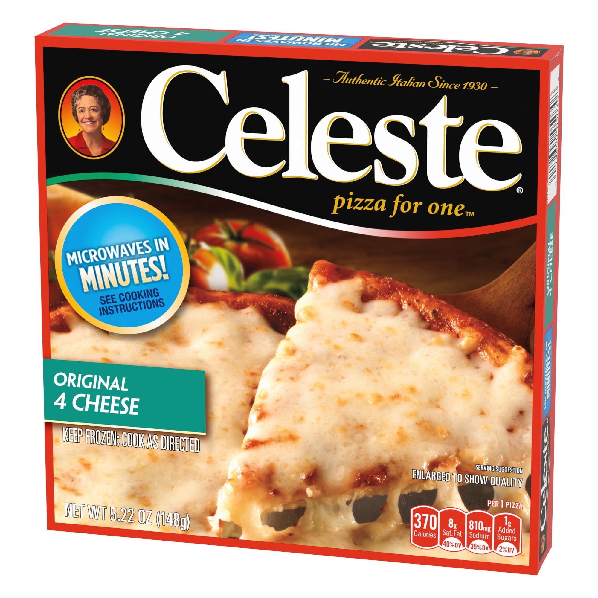 Celeste Original 4 Cheese Microwavable Frozen Pizza, 5.22 oz (Frozen)
