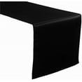 thumbnail image 2 of Linentablecloth Camino De Mesa Satinado De 14 X 108 Pulgadas, Color Negro, 2 of 2