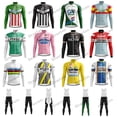 thumbnail image 2 of Jersey de ciclismo retro de manga larga para hombre, de varios estilos, de polar de invierno, para montar en bicicleta, París, Roubaix, Brooklyn, Ford, Faema, Molteni, 2 of 5