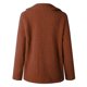 thumbnail image 3 of Gibobby Chamarra mujer, Abrigos esponjosos para mujer, chaquetas de oveja mullidas con cierre, estilo novio, clásico, sherpa, manga larga(Marrón,CH), 3 of 5