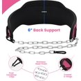thumbnail image 4 of RDX Dipping Belt for Weight Lifting with Adjustable Steel Chain- Great for Chin Pull Ups, Weighted Parallel Dips, Platform Squats, Calf Raises, 6Ã¢â‚¬Â Back Support for Powerlifting, 4 of 7