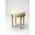 thumbnail image 2 of Classic Driftwood Ivory Vanity Stool, 2 of 2