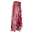thumbnail image 2 of Maxi Larga Bohemia para Mujer Hippie Boho cinturo Ajustable - Vino rojo, 96cm Colco Falda bohemio estilo hippie para mujer, 2 of 8