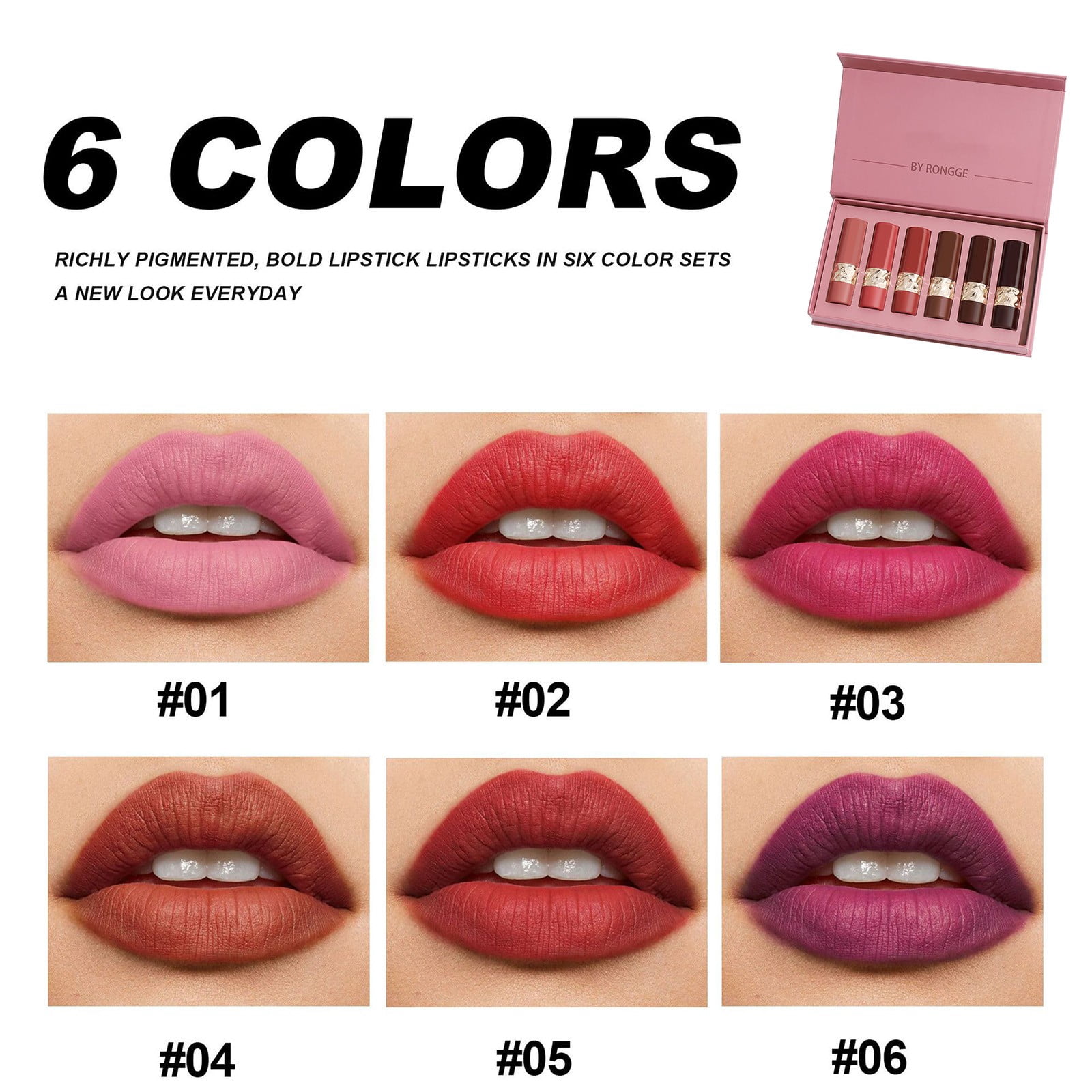Dry 24/7 Makeup Stuff for Teens Fall Makeup Pallet Cute Packaging for Lip Gloss Peel off Lip Stain Korean Profusion Cosmetics Lip Lipstick Shiny Deep Lipstick for Women Lip Mini Mauve Lipstick Set