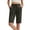 Dark Gray, variant on CQONEPT Womens Capris with Pocket Sports Casual Knee Length Pants Elastic Drawstring Summer Vacation Short Pant Blue S