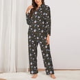thumbnail image 2 of Sikiie Cosmic Women's Long-Sleeve Shirt and Full-Length Bottom Pajama Set (s-xxl)-XX-Large, 2 of 7