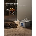thumbnail image 3 of FeelNeedy Cat Water Fountain, 2.8L/95oz Stainless Steel Cat Fountain with Filter, Ultra-quiet Automatic Pet Water Dispenser for Cats Indoor, 3 of 10