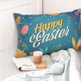 thumbnail image 4 of Fotbe Happy Easter Funda de Almohada Decorativa Estilo Occidental, Lujo en Algodón, Fundas para Almohadas King, Cojín Estampado para Decoración del Hogar-14"x20", 4 of 6
