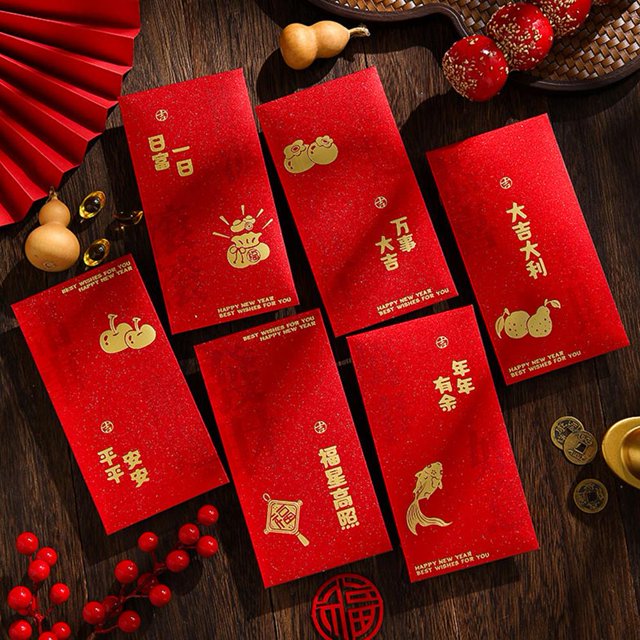Grande Vente! Enveloppe Rouge Nouvel An Année du Serpent Créative Enveloppe Rouge Nouvel An Chinois GX F4N2