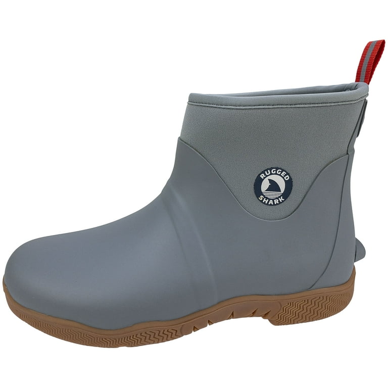 Rugged Shark Mid Height Fishing Deck Boot GREAT WHITE NEO