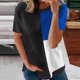 thumbnail image 2 of Blusa suelta de manga corta con cuello redondo y estampado a la moda para mujer Pompotops hfajkhk129712, 2 of 6