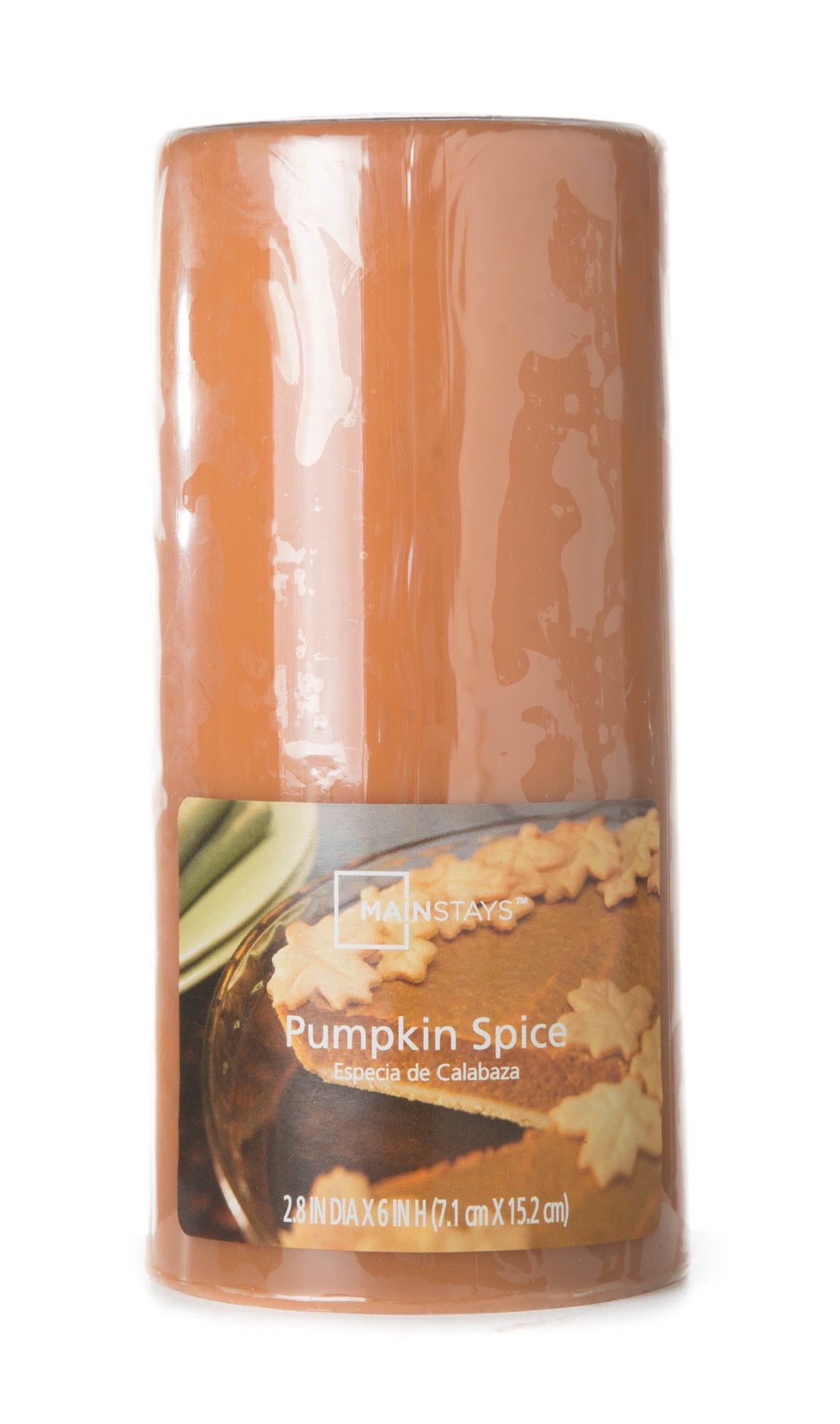 Mainstays Scented Pillar Candle Pumpkin Spice, 6 " Single Walmart Inventory Checker BrickSeek