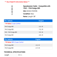 thumbnail image 2 of Speedometer Cable - Compatible with 1963 - 1964 Dodge 880, 2 of 2