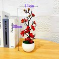 thumbnail image 2 of Naturegr Simulation Bonsai Anti Fade Faux Silk Flower Nice-looking Fake Plum Blossom Flower Plant for Home, 2 of 7