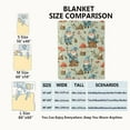 thumbnail image 3 of Woodland Gnome Blanket Cute Gnomes Mushroom Forest Festival Throw Blankets, for Kids & Nature Lovers,Lightweight Soft Fleece for Sofa Couch Bed Room Travel Decor 50x60in, 3 of 6