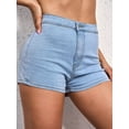 thumbnail image 4 of VIPONES Jeans Shorts Womens High Waisted Stretchy Sexy Butt-Lifting Hot Denim Shorts(302,M), 4 of 6