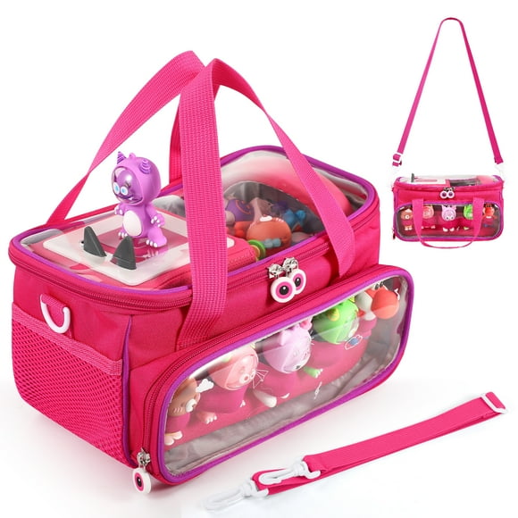 AYAOQIANG Estuche de Transporte para Toniebox Juego de Inicio Bolsa de Almacenamiento para Toniesbox Reproductor de Audio Caja de Transporte para Niños Accesorios Toniebox Rosa Rojo