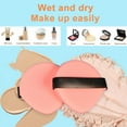 thumbnail image 4 of 1 pcs Powder Puff(Pink Drop Shaped ),Face Soft Dual Sided Cushion Puff Cosmetic Puff Sponge Powder Wet Dry Makeup Tool, 4 of 5