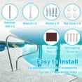 thumbnail image 5 of TCFUNDY Pool Handrail, 49"x38" Swimming Pool Stair Rail, 304 Stainless Steel Inground Railing w/ Grip Cover, 5 of 12
