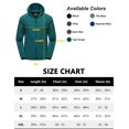 thumbnail image 5 of Men's Running Sport Track Hooded Jacket Full Zip Workout Athletic Fitness Jackets for Training Teal Green Heather XL, 5 of 7