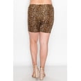 thumbnail image 5 of Women's Casual Plus Size Shorts High Waist Stretchy Biker Fit, 5 of 5