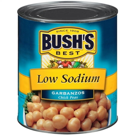 6 PACKS : Bushs Best Low Sodium Garbanzo Beans, 111 (Best Low Sodium Foods List)