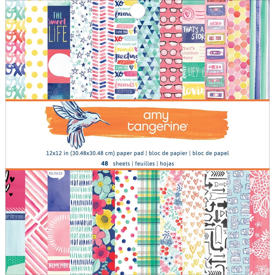 American Crafts Paper Pad, 12" x 12", 48pk