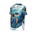 thumbnail image 2 of Balery Watercolor Turtle4 Baseball Jersey for Men Casual Button Down Shirts Short Sleeve Active Team Sports Uniform-X-Large, 2 of 9