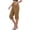 Brown, variant on CBASIHI Womens Capris with Pockets- Elastic Waist Drawstring Summer Breathable Casual Straight Leg Beach Pants Brown Size S-2XL