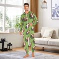 thumbnail image 6 of FORMRS Onesies Pajama for Adults Unisex Hoodie Winter Jumpsuit One Piece Sleepwear, Sizes S-2XL, Game Day Footballs, 6 of 7