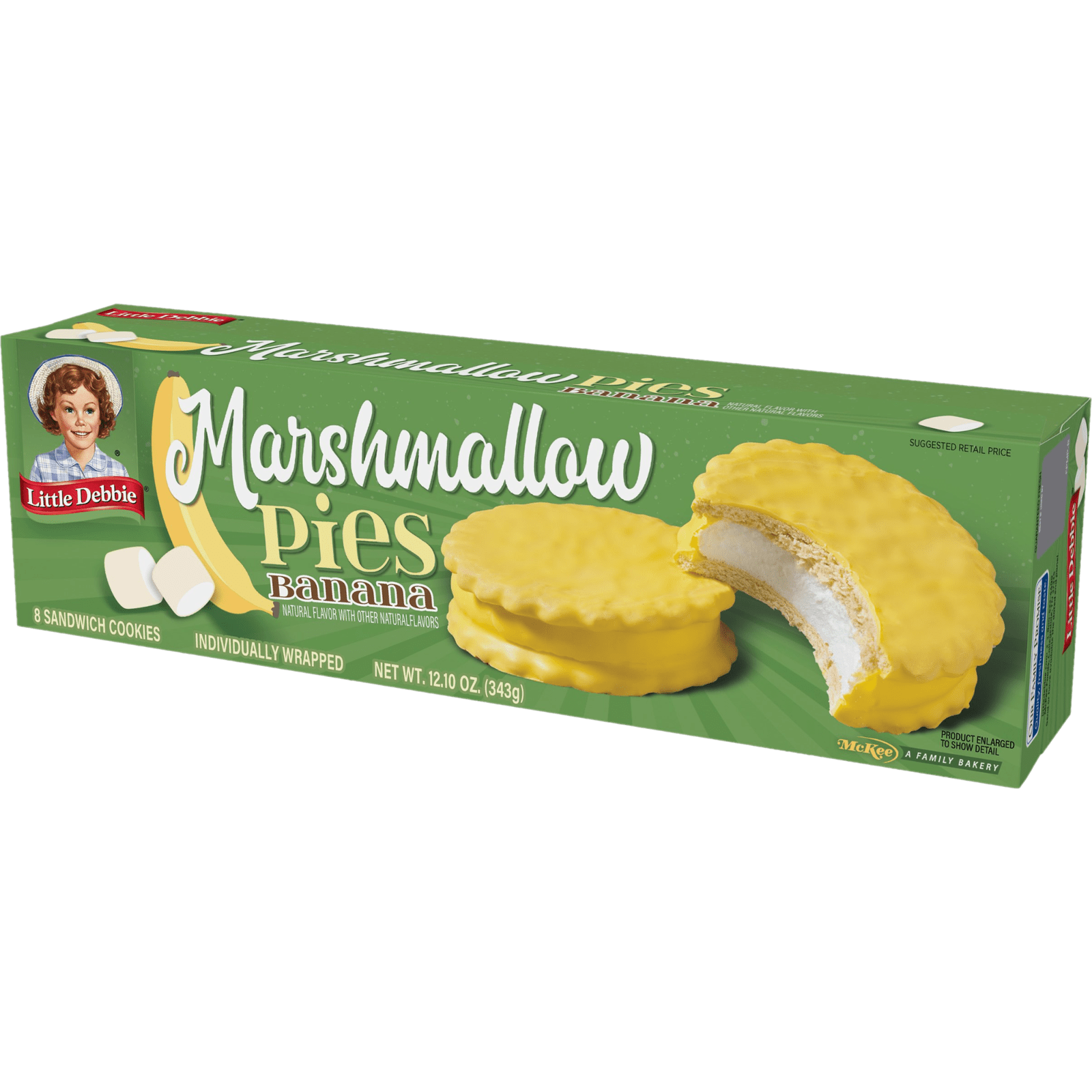 Little Debbie Banana Marshmallow Pies, 6 Boxes