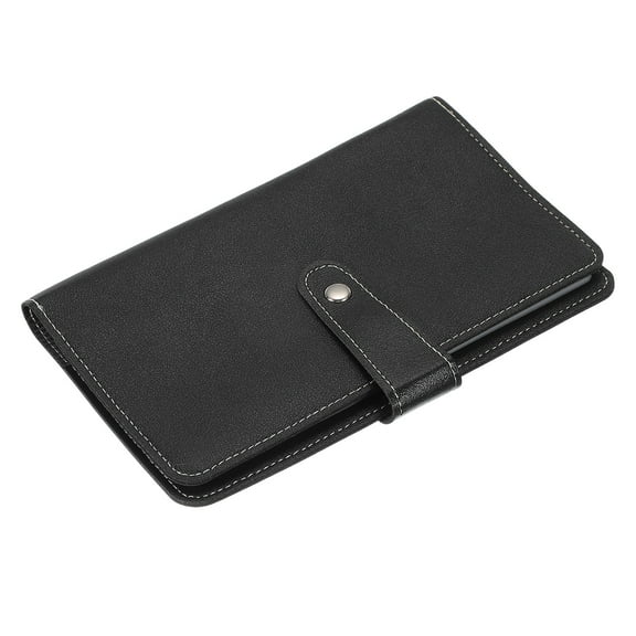 Leather Professional Credit Card Holder, 96 Slots Business Card Organizer for Men and Women, Multifunctional Credit Card Protective Case, Store Cards and Prevent Loss(Black)