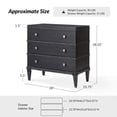 thumbnail image 7 of Tina's Home Traditional Solid Wood End Table with Charging Station & Spacious Storage Black, 7 of 7