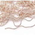 thumbnail image 4 of HUGFEGWE 5Yard High Density 4mm Rhinestone Cup Chain Sew On Glue On DIY Trimming-Crystal Rhinestones for Crafts-Rhinestones for Sewing-Rhinestone Close Chain-Rhinestone Chain for Jewelry Making, 4 of 5