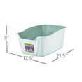 thumbnail image 6 of Vibrant Life High-Sided Open Cat Litter Box, XL, Green, 6 of 7