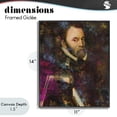 thumbnail image 4 of Stupell Industries Glam Dappled Royalty Portrait Black Framed Giclee Art, 11 x 14, by Sarah Adams, 4 of 8